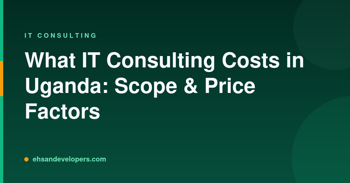 What IT Consulting Costs in Uganda: Scope & Price Factors